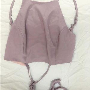 Tobi crop tie top